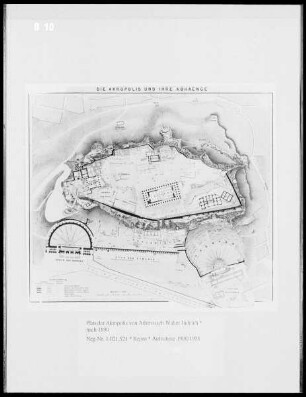 Plan der Akropolis von Athen nach Walter Judeich