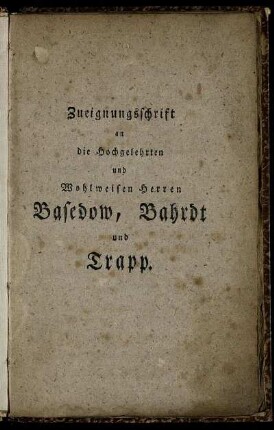 Zueignungsschrift