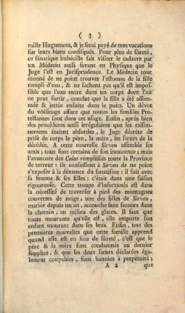 Avis au public sur les parricides imputés aux Calas et aux Sirven