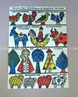 Christbaumschmuck: Druckbogen