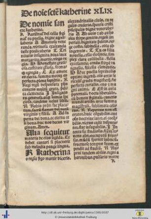 De nomine sancte katherine
