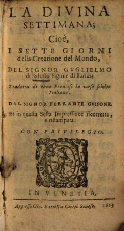 La divina settimana