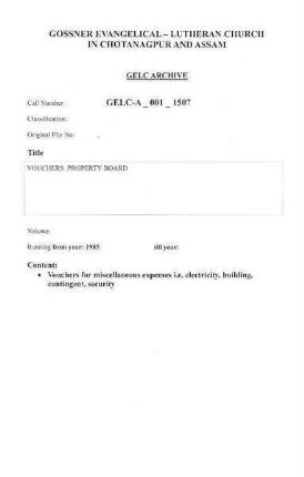 VOUCHERS PROPERTY BOARD