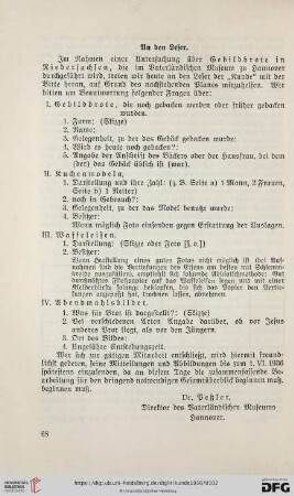 An den Leser
