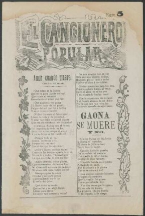 5: Amor cuando muere : canción moderna