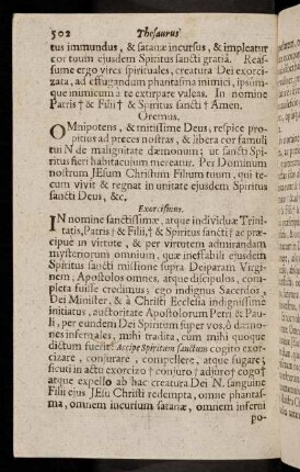 502-520, Exorcismus