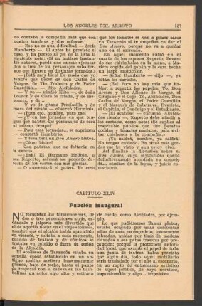 Capítulo XLIV : Función inaugural