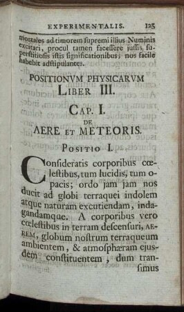 Cap. I. De Aere Et Meteoris.
