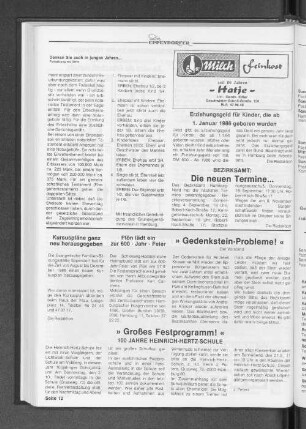 Bezirksamt: Die neuen Termine...