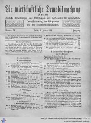 Nr. 25, 31. Januar 1919