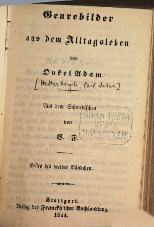 Genrebilder aus dem Alltagsleben, 1/3