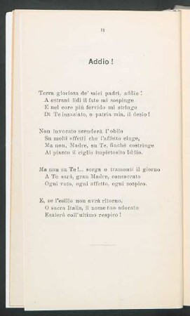 Addio!