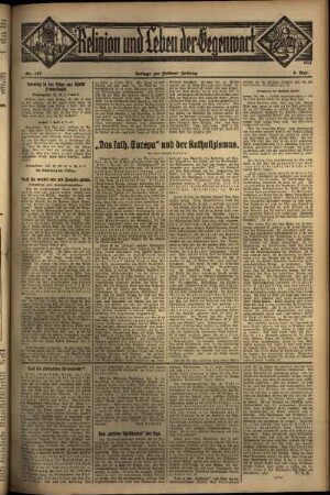 Dritte Ausgabe vom Sonntag, den 08. Mai 1932.