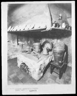 Küche mit Kamin