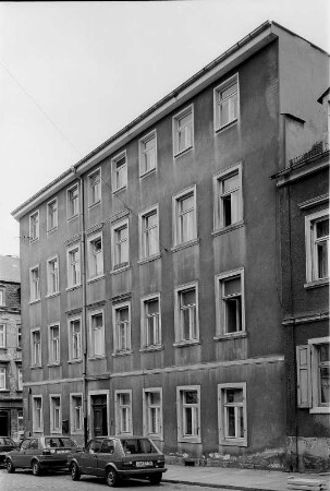 Dresden-Neustadt, Schönfelder Straße 18. Wohnhaus. Straßenansicht