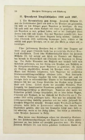 II. Preußens Unglücksjahre 1806 und 1807