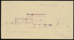 Garten Gustav Kopp, Schwenningen: Wohnhaus Vorderansicht 1:100