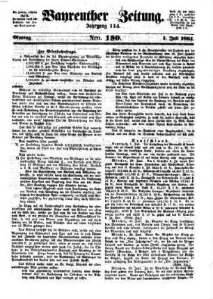 Bayreuther Zeitung. 1861,7/12 = Jg. 114