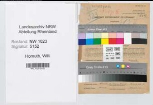 Entnazifizierung Willi Homuth , geb. 28.06.1896 (Kaufmann)