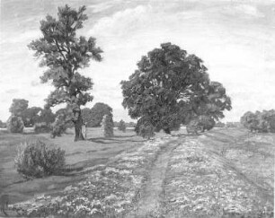 Winckler, Margarethe: Landschaft in Oberschlesien. Öl, 1918