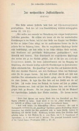 274-284 Zur mechanischen Instinkttheorie : Schluß