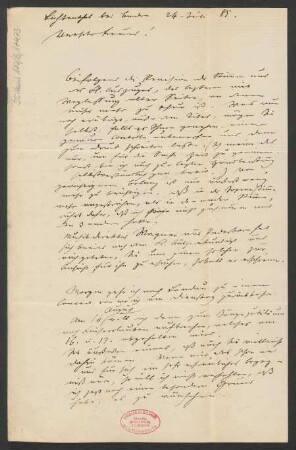 Brief an Ludwig Strecker  und B. Schott's Söhne : 24.07.1885