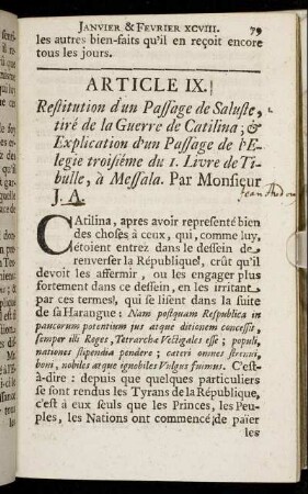 Article IX.