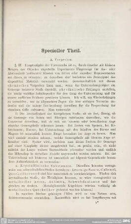 Specieller Theil