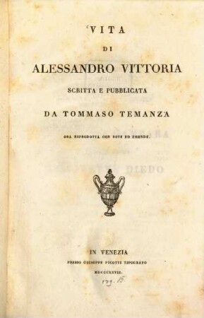 Vita di Alessandro Vittoria
