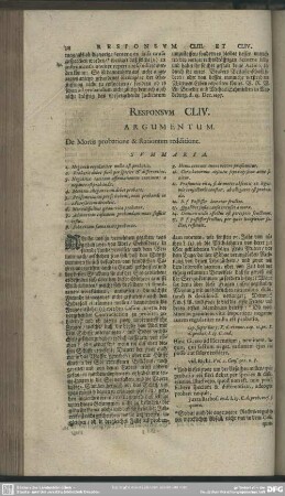 Responsum CLIV.