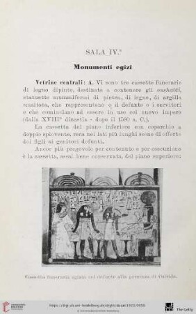 Sala IV: Monumenti egizi