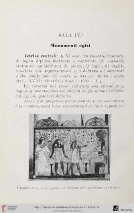 Sala IV: Monumenti egizi