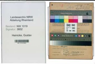 Entnazifizierung Gustav Heinicke , geb. 23.11.1873 ()