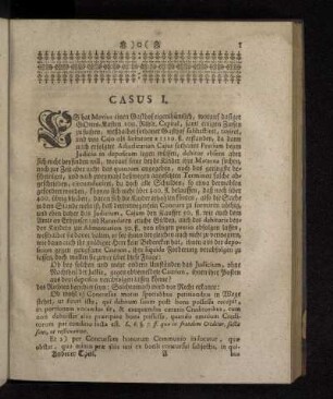 Casus I. [bis Casus XXXII.].