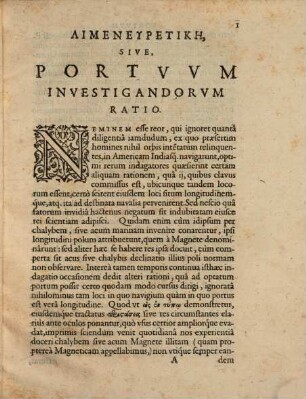 Limeneuretikē : sive Portuum investigandorum ratio