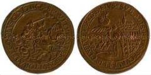 Niederlande, Historienpfennig, Kriegszug des Prinzen Moritz gegen Mendoza