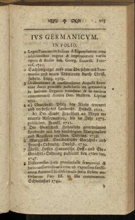 Ius germanicum.