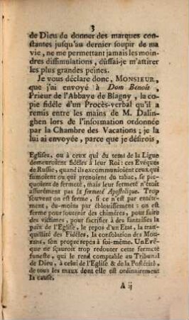 Lettre de M. l'Evêque de Boulogne à Monsieur le Procureur Général du Parlement de Paris : (1. octobre 1754)