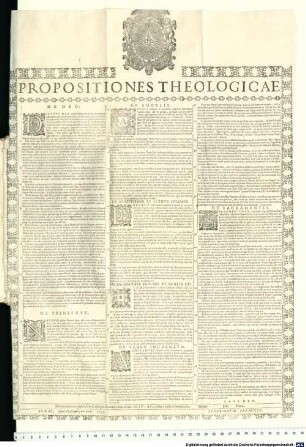Propositiones Theologicae : ... Disputabuntur publice in Collegio Romano Societatis Iesv. A Patribus eiusdem Societatis. Mense Die Hora