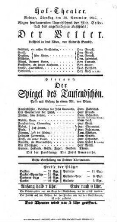Der Spiegel des Tausendschön
