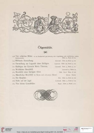 Ölgemälde (Nr. 758 - 767)
