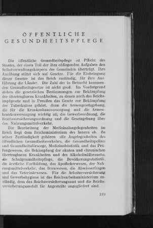 Öffentliche Gesundheitspflege