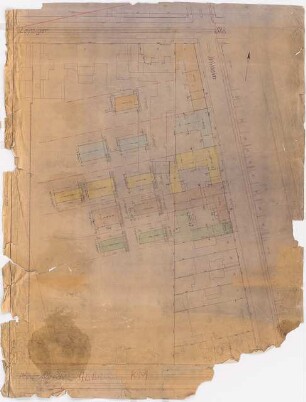 Reichsluftfahrtministerium, Berlin (Vorgängerbauten): ehemaliges Kriegsministerium: Abbruchplan 1:250