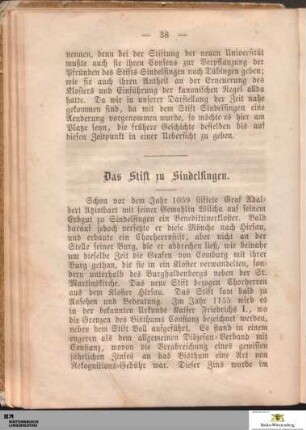 Das Stift zu Sindelfingen