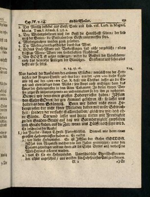 131-136, V. 14 - 16; Lehren und Gebrauch