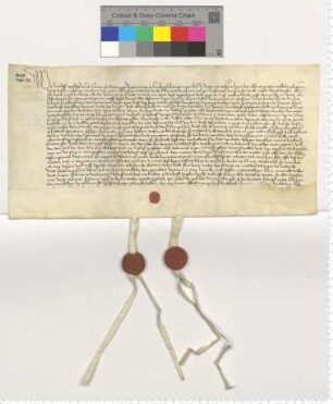 Die Ratsmannen Ludeleff Tzerstede und Hartwich Stoterogge bezeugen Memorienstiftungen in der Nicolaikirche, ausgestattet mit Hausrenten "by den ver orden" und "boven den ver orden".
