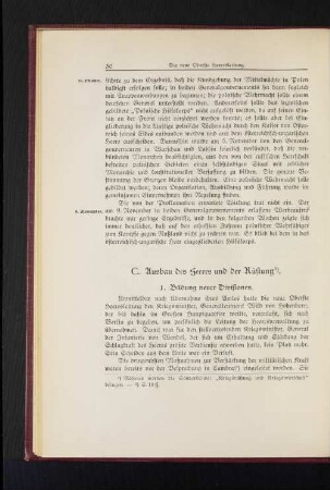 C. Ausbau des Heeres und der Rüstung.