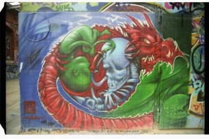"codeaK" unleserlich GBF LAS WRITER YIN u. YANG | "SUK"