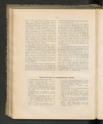 Literaturverzeichnis der hauptsächlichsten Quellen.
