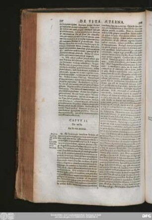 Caput II. De [...], An sit vita aeterna.
